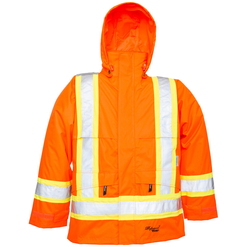 SAFETY RAIN JACKET ORANGE