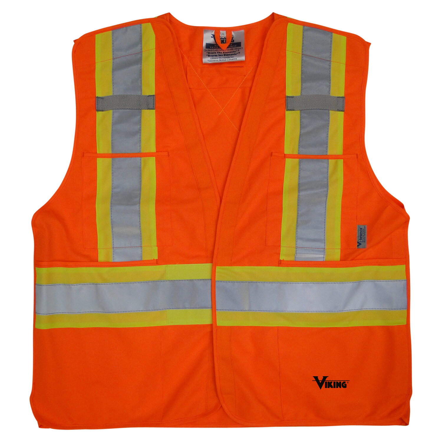 VEST 5 PT TEAR AWAY SOLID POLYESTER (FINAL SALE - NON RETURNABLE)
