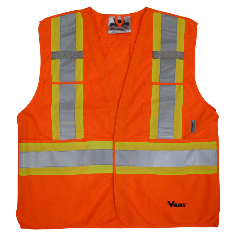 VEST 5 PT TEAR AWAY SOLID POLYESTER (FINAL SALE - NON RETURNABLE)