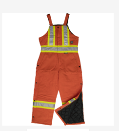 COTTON INSULATED SAFETY OVERALL ORANGE