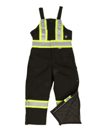 COTTON INSULATED SAFETY OVERALL BLACK