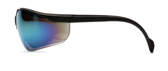 VENTURE II SAFETY GLASSES BLK FRM GOLD MIRROR LENS