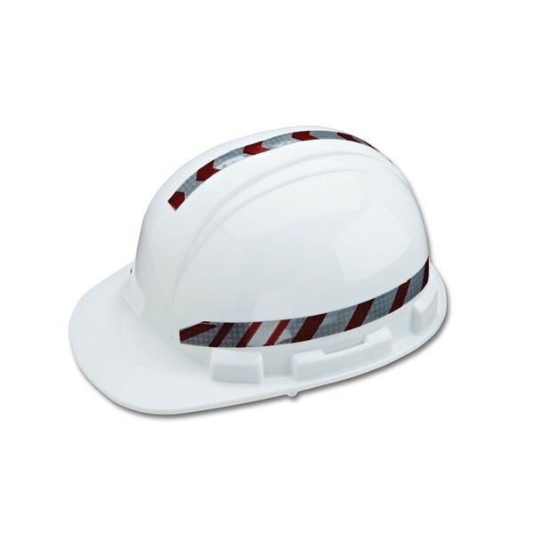 RED STRIPE REFLECTIVE STICKERS FOR HARD HATS