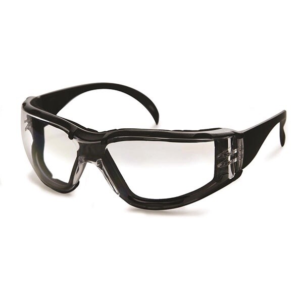 SAFETY GLASSES - CLEAR ANTI-FOG W/ FOAM CARRIER (EACH)