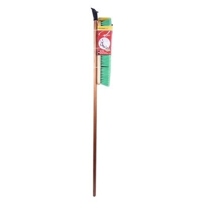 PUSH BROOM 18" INDOOR/OUTDOOR SOFT &amp; HARD BRISTLE