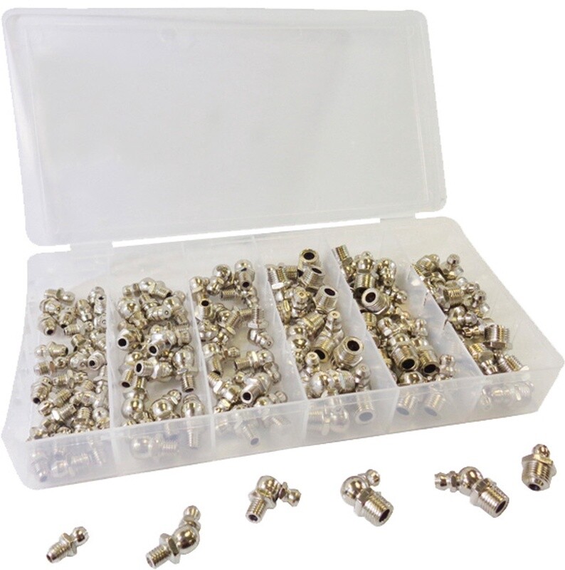 110PC HYDRAULIC GREASE FITTING ASSORTMENT