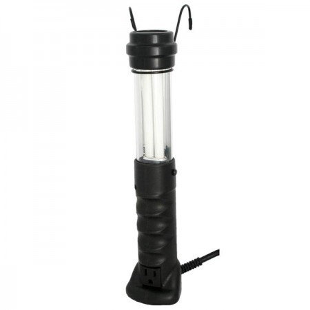 13W TUBULAR WORK LIGHT W/PLUG OUTLET