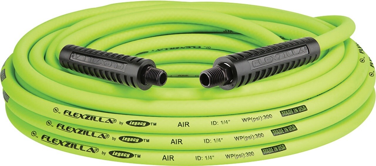 FLEXZILLA HYBRID POLYMER AIR HOSE 1/4&quot; X 50&#39; W 1/4&quot; MNPT ENDS