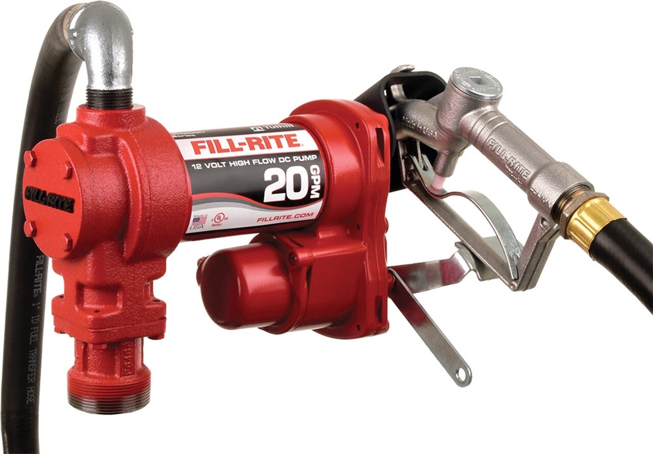 20 GPM 12 V DC HIGH FLOW PUMP 1&quot; X12&#39; HOSE