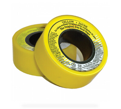 Yellow PTFE Seal Teflon Tape;1/2 Width