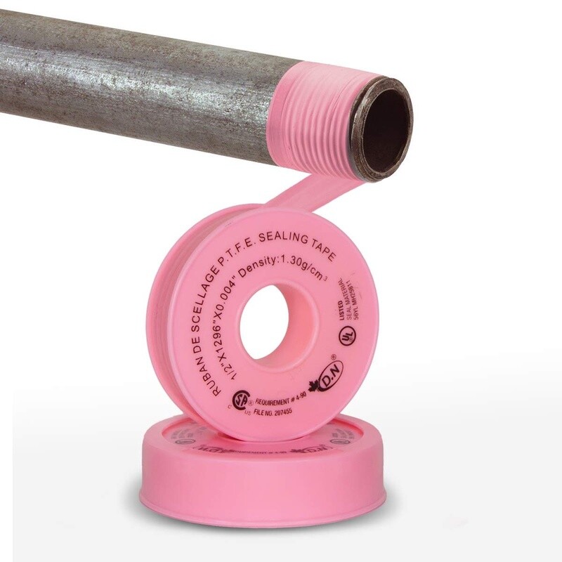 LARGE 1/2" X 1296' PINK TEFLON TAPE