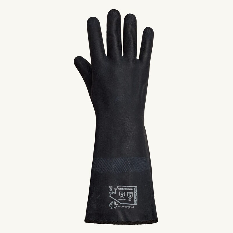 NEOPRENE HD FRYERS GLOVE TERRY KNIT LINED 16 IN