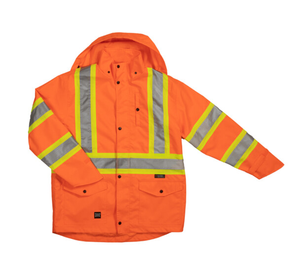 RIPSTOP JACKET SAFETY RAIN ORANGE