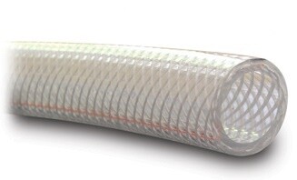 CLEAR REINFORCED FOOD GRADE PVC HOSE PER FOOT