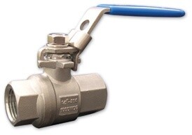 STAINLESS STEEL BALL VALVE WITH LOCKING HANDLE