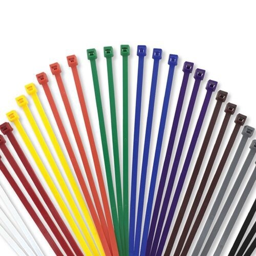 COLORED CABLE TIES 7.5" 100PCS.