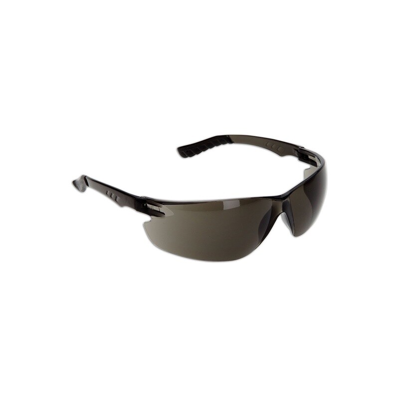 SMOKE LENS SAFETY GLASSES W/ FLEX NOSE PC