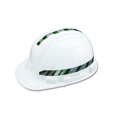 GREEN STRIPE REFLECTIVE STICKERS FOR HARD HATS