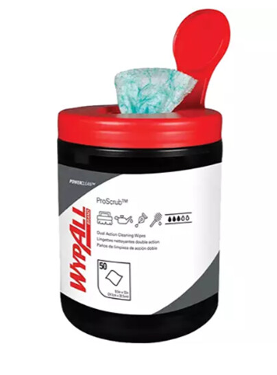 WIPES WYPALL Dual Action 50/pkg