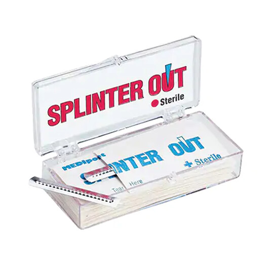 SPLINTER OUT SINGLE USE 20/BOX