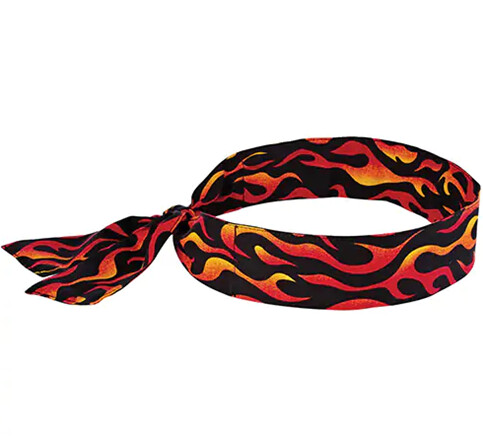 CHILL-ITS - COOLING BANDANA - REUSEABLE, Color: Flames