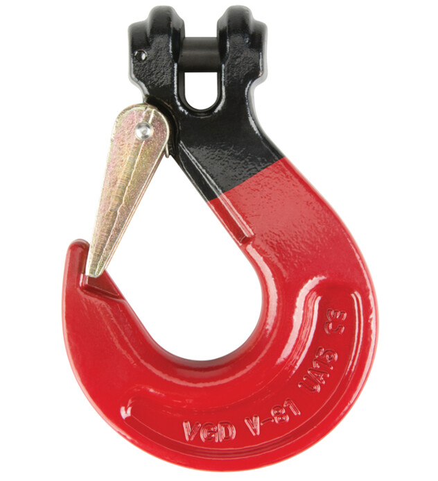 CLEVIS SLING HOOK W/ LATCH H GRD 80 CHAIN SIZE 5/8