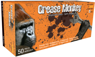 GLOVE - GREASE MONKEY 15ML NATURAL RUBBER LATEX BLUE 50/BOX