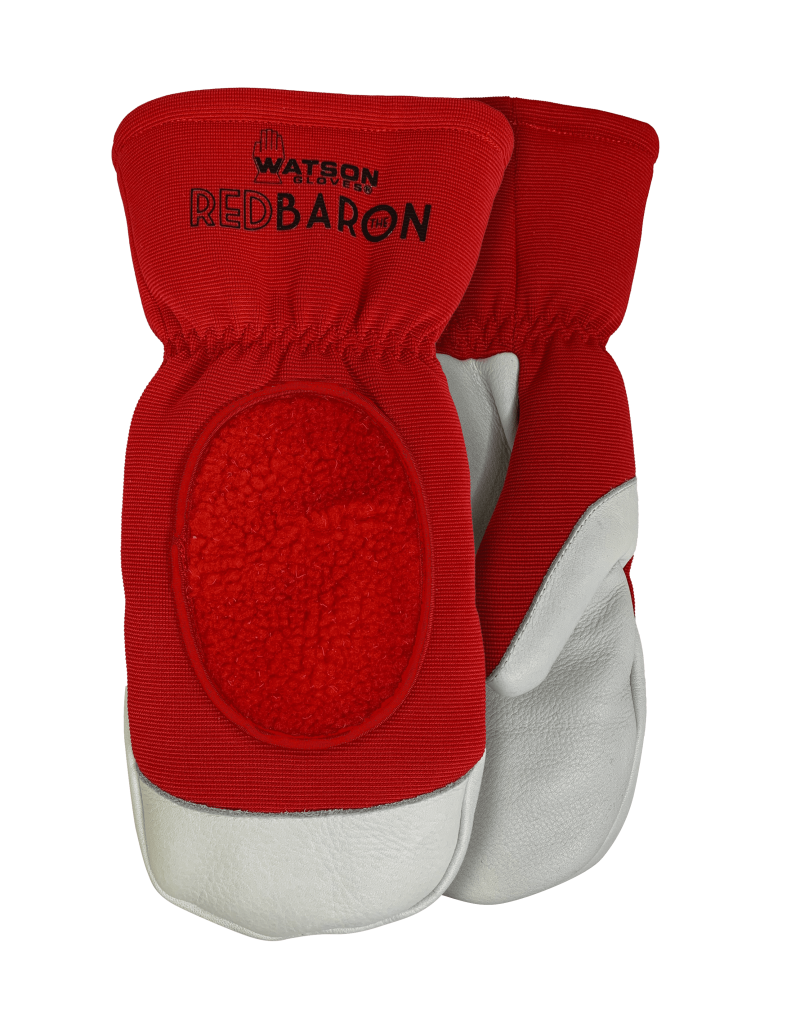 MITT, RED BARON SHERPA LINING RED