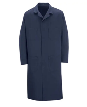 SHOP COAT,NAVY SIZE 36