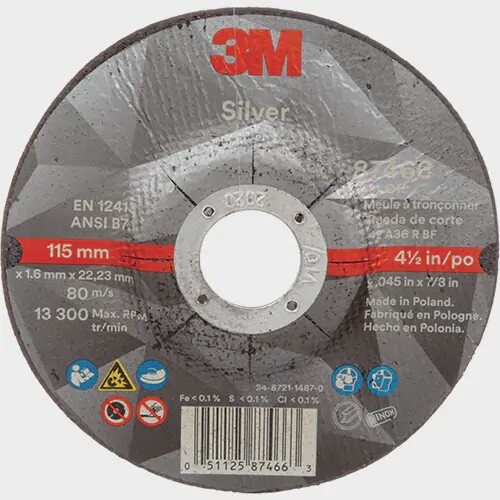 CUT OFF WHEEL 4 1/2&quot; X .045&quot; X 7/8&quot; DEPRESSED CTR