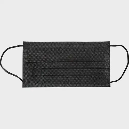 SCN-SGY238 DISPOSABLE FACE MASK 3 PLY ASTM, LEVEL 1, BLACK 50/BX