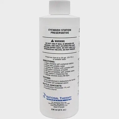 EYEWASH, WATER PRESERVATIVE, 8 OZ. BOTTLE