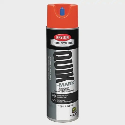 FLUO SAFETY RED -PAINT - QUIK-MARK  SOLVENT-BASED - 20 oz