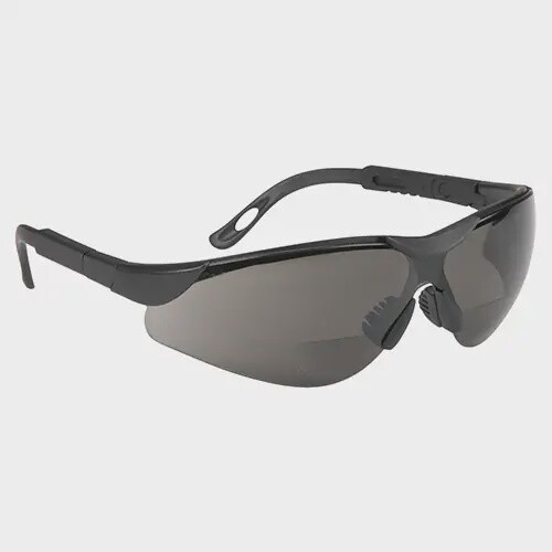 GLASSES - BIFOCAL GREY LENS - BLACK FRAME