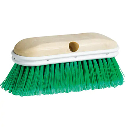 CAR/TRUCK BRUSH 9&quot; PLASTIC BLOCK GREEN