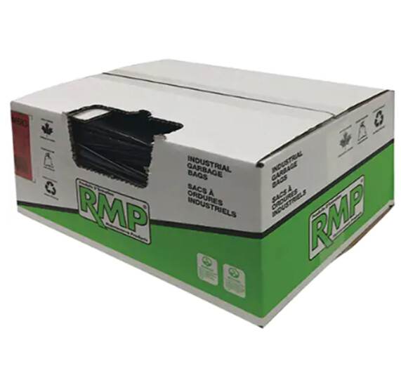 SCN-JM671 Industrial Garbage Bags, Utility, 24" x 22", 0.64 mils, 500 /Pkg., Black