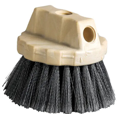 WINDOW BRUSHES PLASTIC BLOCK ROUND GREY