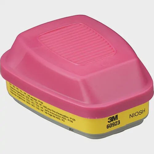 3M CARTRIDGE - ORG/ACID GAS/P100 60923 3M - 2/PKG