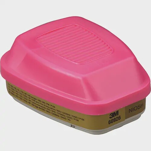 3M CARTRIDGE - MULTI GAS&amp;VAP/P100 6000 SERIES - 2/PKG