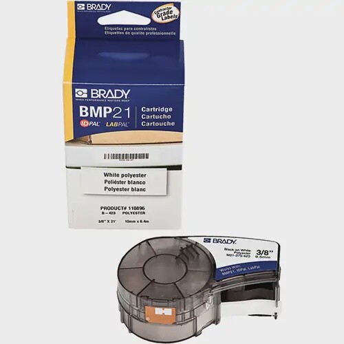 CARTRIDGE LABEL 3/8&quot; X 21