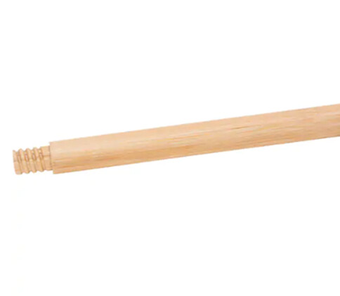 POPLAR WOOD BROOM HANDLE, THREADED, 54&quot; X 15/16&quot;
