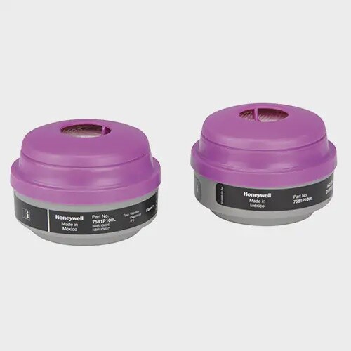 NORTH CARTRIDGE - RESPIRATORY - GAS/VAPOUR, ORGANIC VAPOUR/P100 PAIR 7581P100L