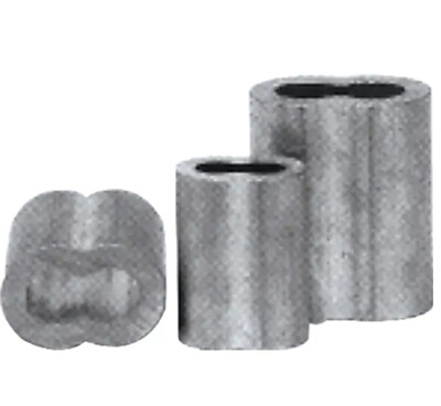 ALUMINUM OVAL SLEEVE 1/4&quot;