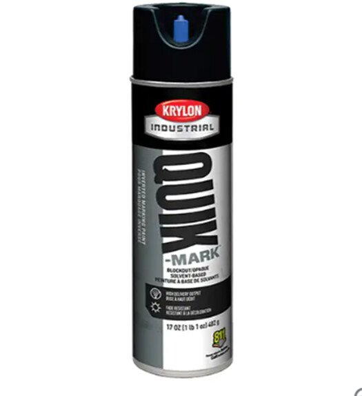 ASPHALT BLACK PAINT - QUIK-MARK - SOLVENT-BASED - 20 oz