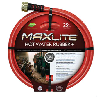 HOT WATER RUBBER HOSE 5/8&quot; X 50 RED
