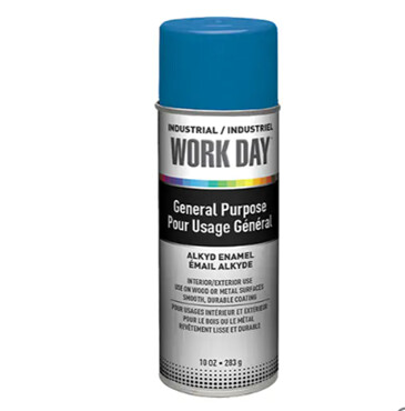 PAINT -  AEROSOL - ENAMEL - RUE BLUE - SOLVENT-BASED - 16 oz