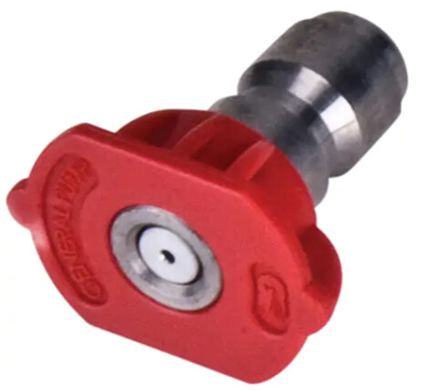 QUICK CONNECT NOZZLE - RED - 0 DEGREE ANGLE