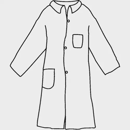 LAB COAT PROSHEILD 10, SNAPS, 2 POCKETS, BLUE LG