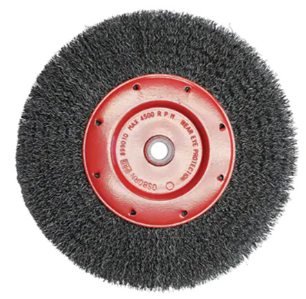 CRIMPED WIRE WHEEL BRUSH NARROW FACE 6&quot;