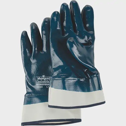 N660 NITROTOUGH GLOVES FULLY COATED SAFTEY CUFF SIZE 8